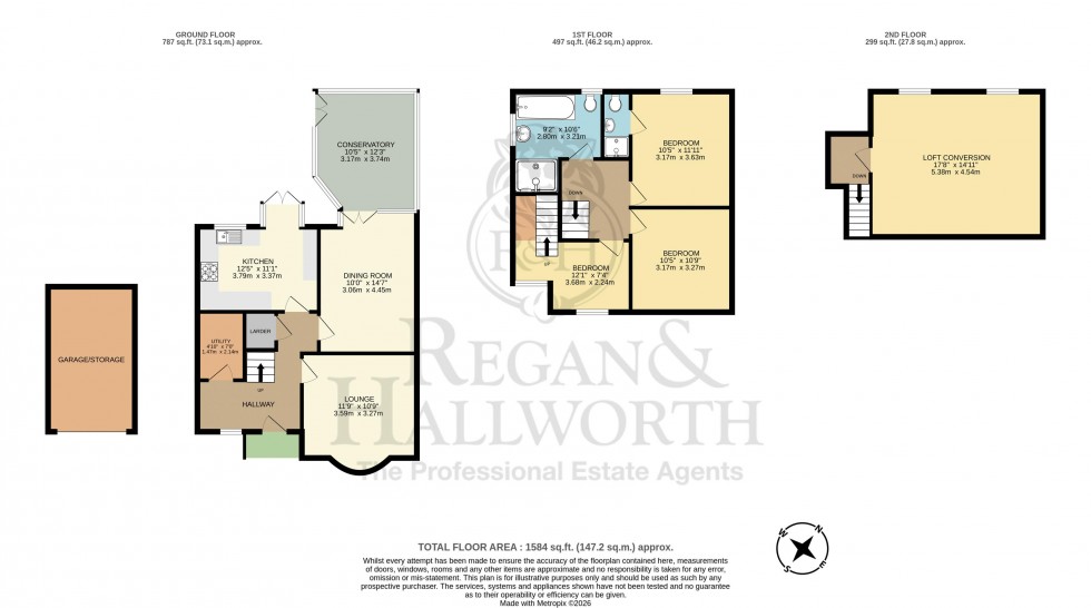 Floorplan for Whelley, Wigan, WN2 1BJ