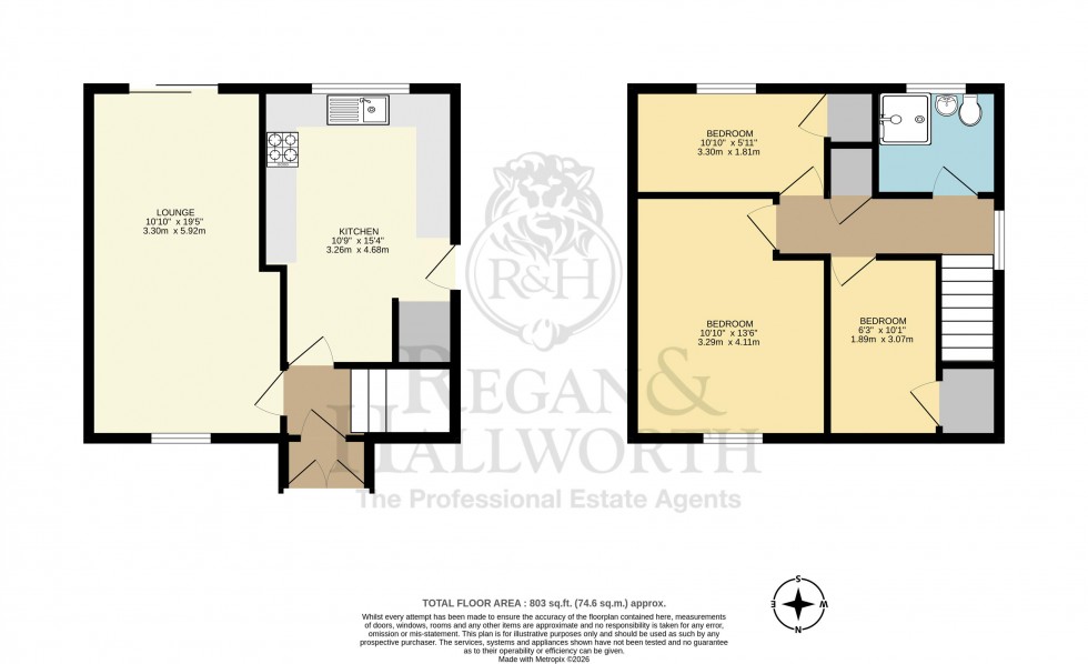 Floorplan for Anson Place, Pemberton, Wigan, WN5 0HQ