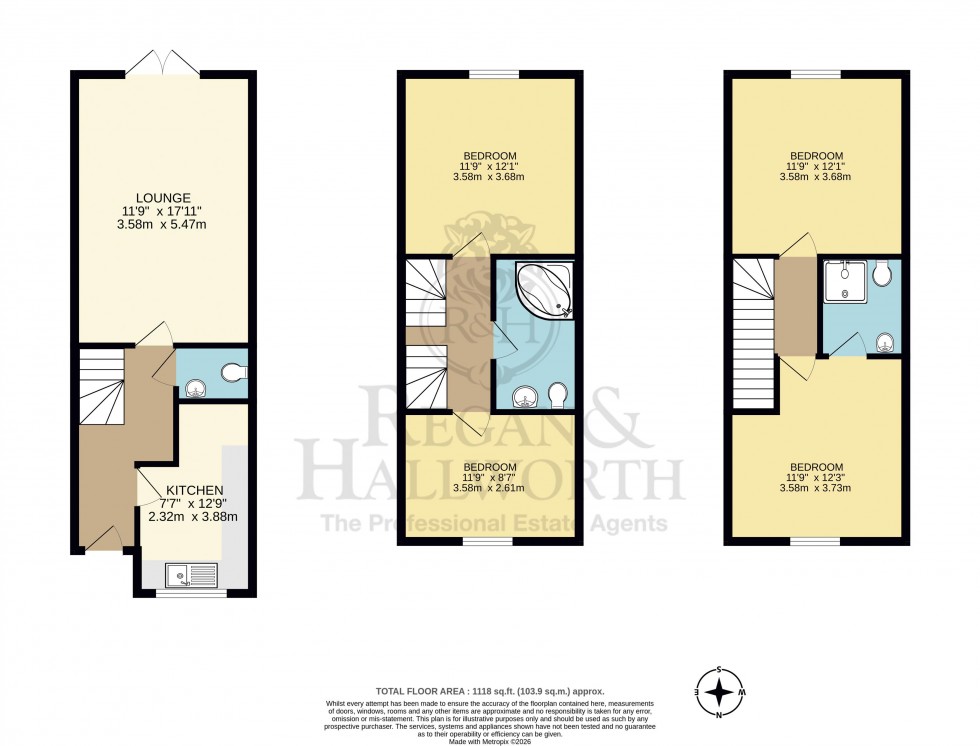 Floorplan for Lichfield Street, Pemberton, WN5 9JY