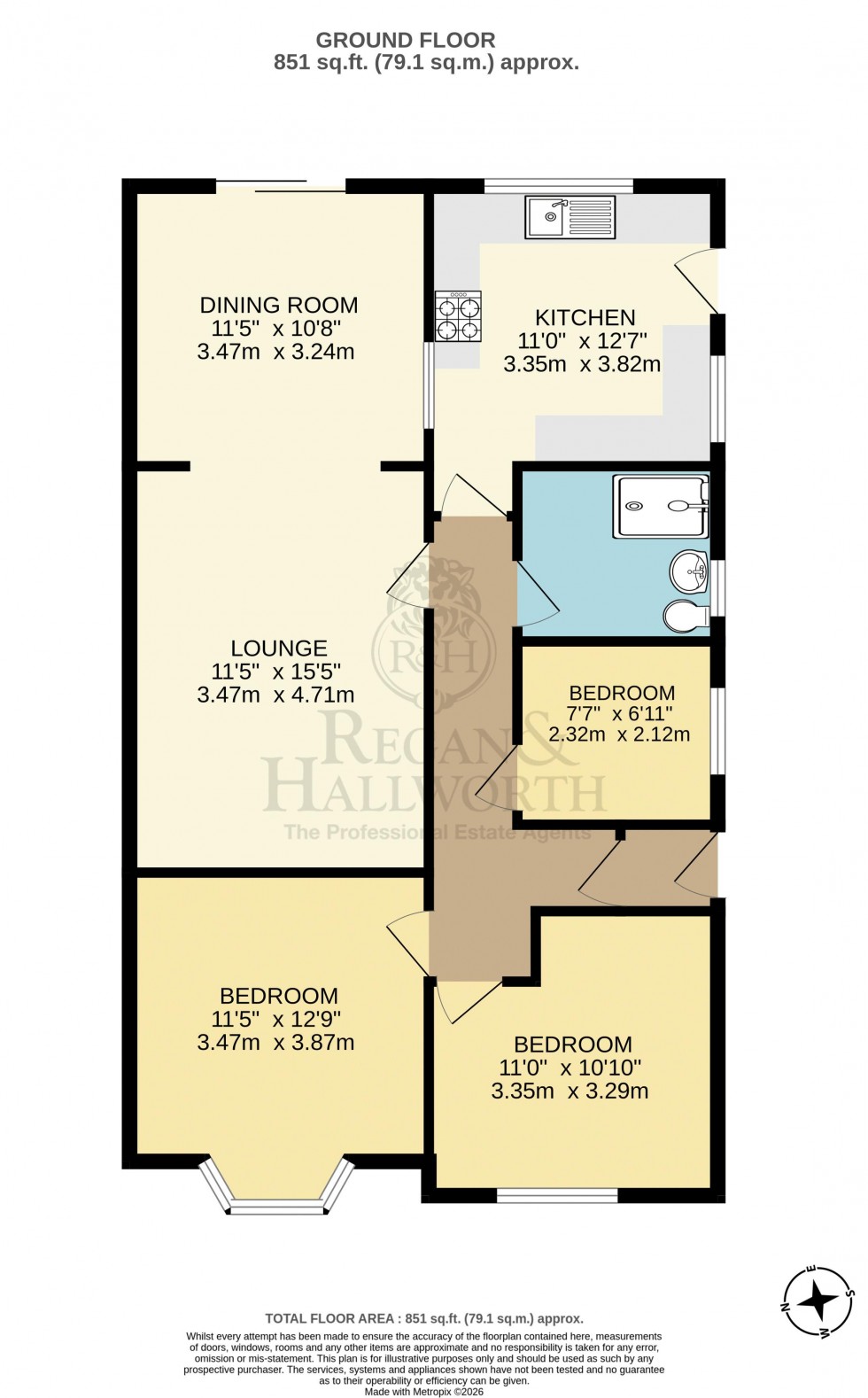 Floorplan for Coach House Drive, Shevington, Wigan, WN6 8AU