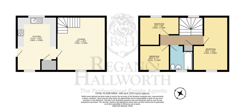 Floorplan for Sandy Lane, Hindley, WN2 4EP