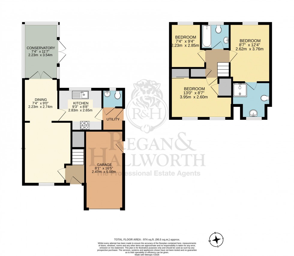 Floorplan for Skyes Crescent, Winstanley, WN3 6HU