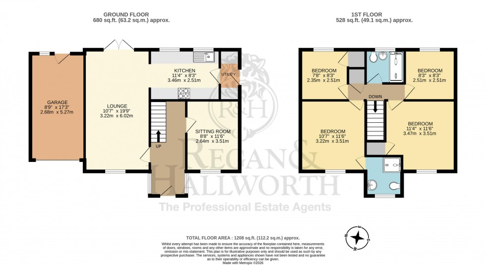 Floorplan for Melrose Drive, Winstanley, WN3 6EG
