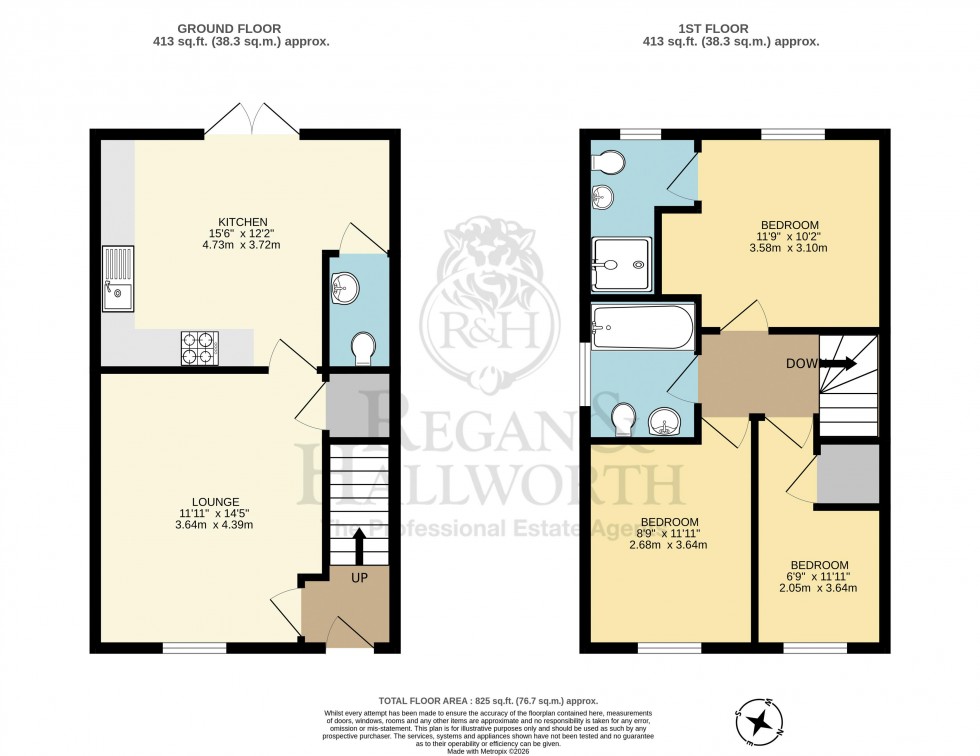 Floorplan for Bullrush Meadows, Standish, WN6 0WH
