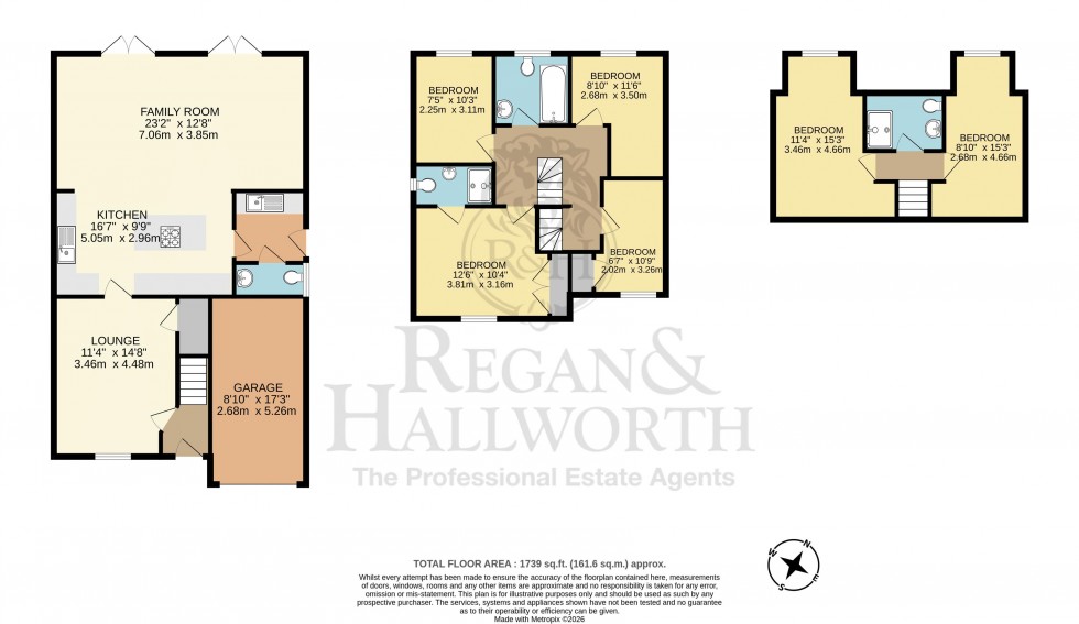 Floorplan for Rockingham Drive, Hindley, WN2 3NF