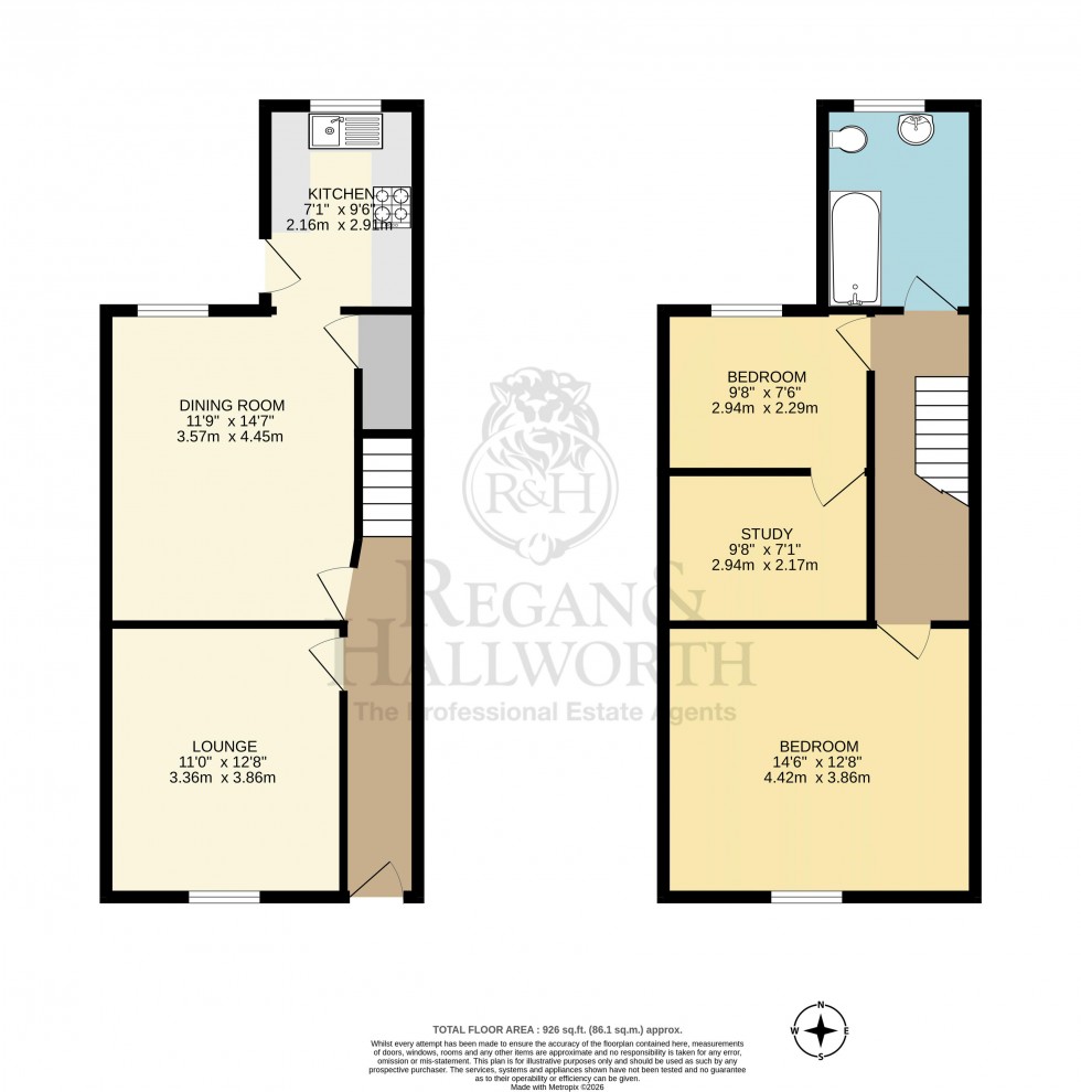 Floorplan for Grove Lane, Standish, WN6 0ES
