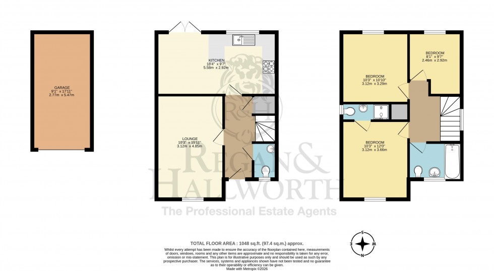Floorplan for Albatross Close, Standish, WN6 0WB