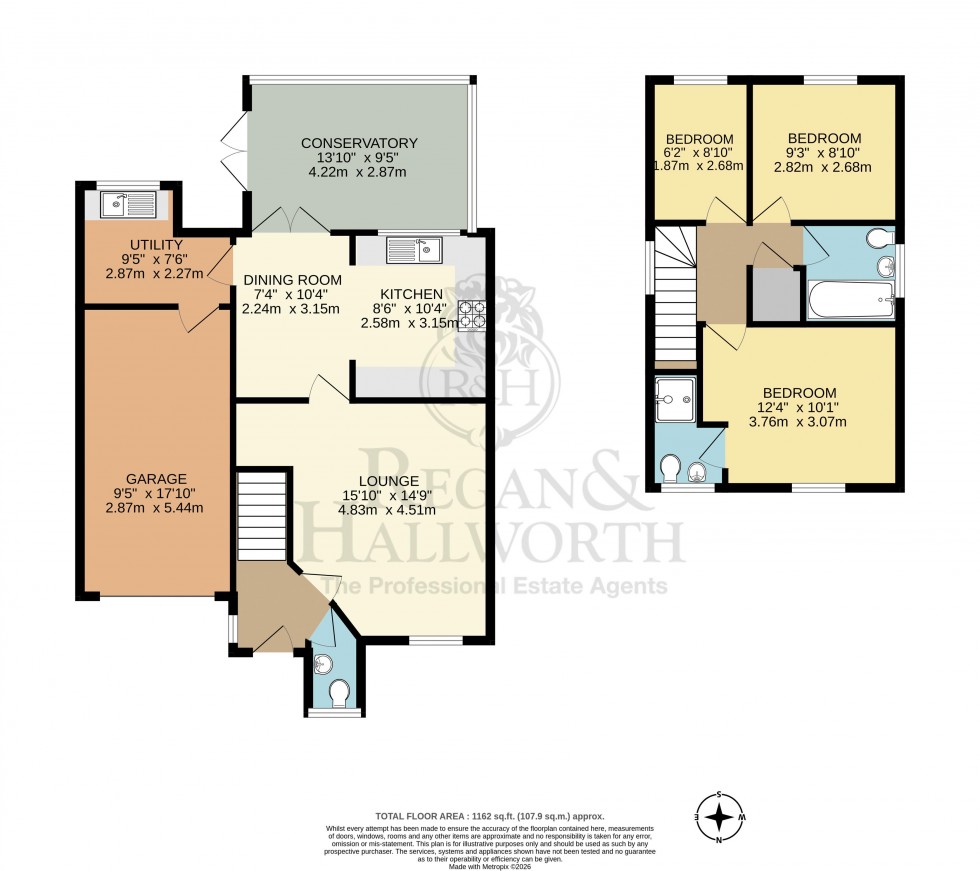 Floorplan for Ashington Close, Wigan, WN5 0JT