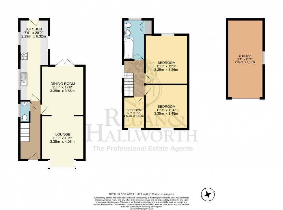 Floorplan for Pepper Lane, Standish, WN6 0PN