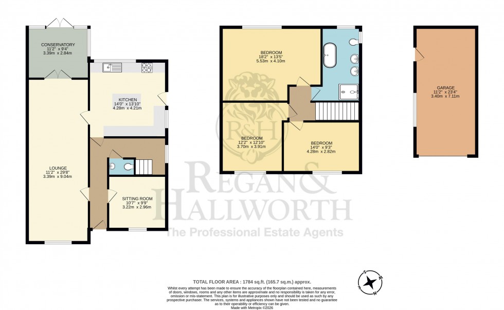 Floorplan for Fir Tree Close, Kings Moss, WA11 8RE