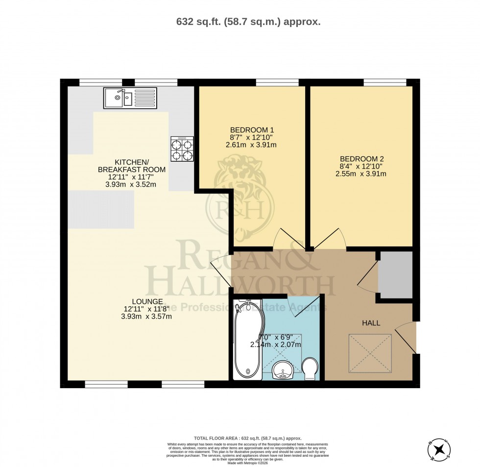 Floorplan for 155 Preston Road, Standish, WN6 0PA