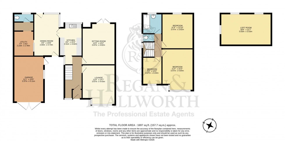 Floorplan for Wrightington Street, Swinley, WN1 2BX