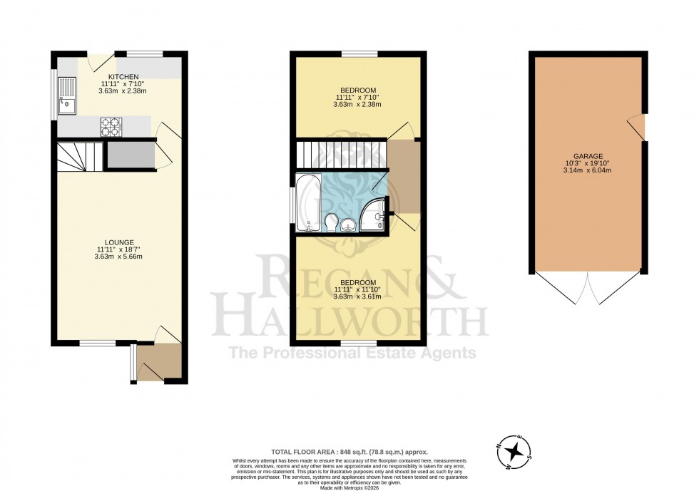 Floorplan for Walney Road, Winstanley, WN3 6TY