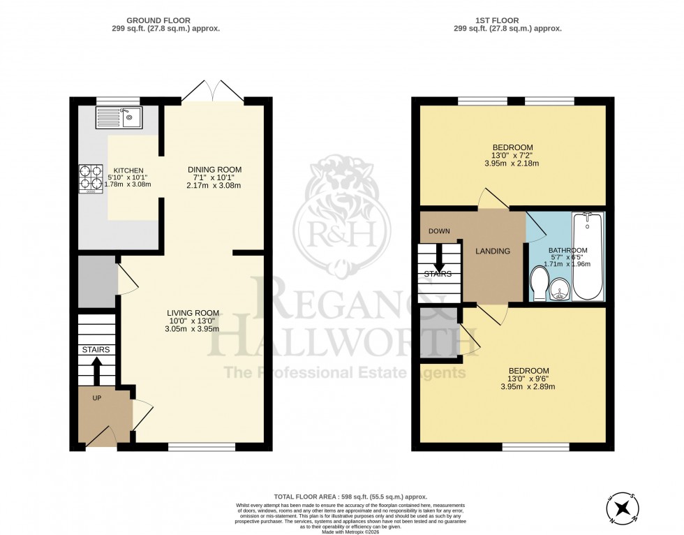 Floorplan for Adams Drive, Worsley Mesnes, WN3 5UH