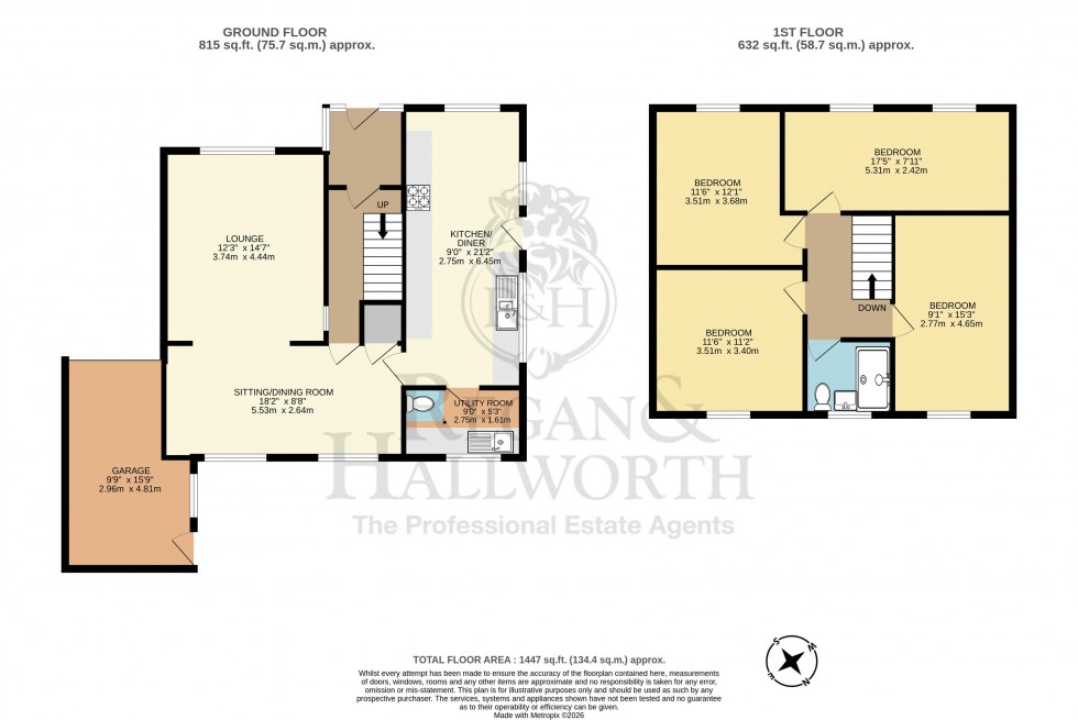 Floorplan for Manor Close, Ashton-In-Makerfield, WN4 0SB