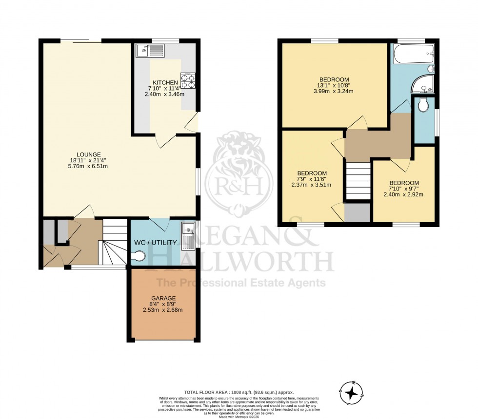 Floorplan for Ribbesford Road, Highfield, WN3 6AW