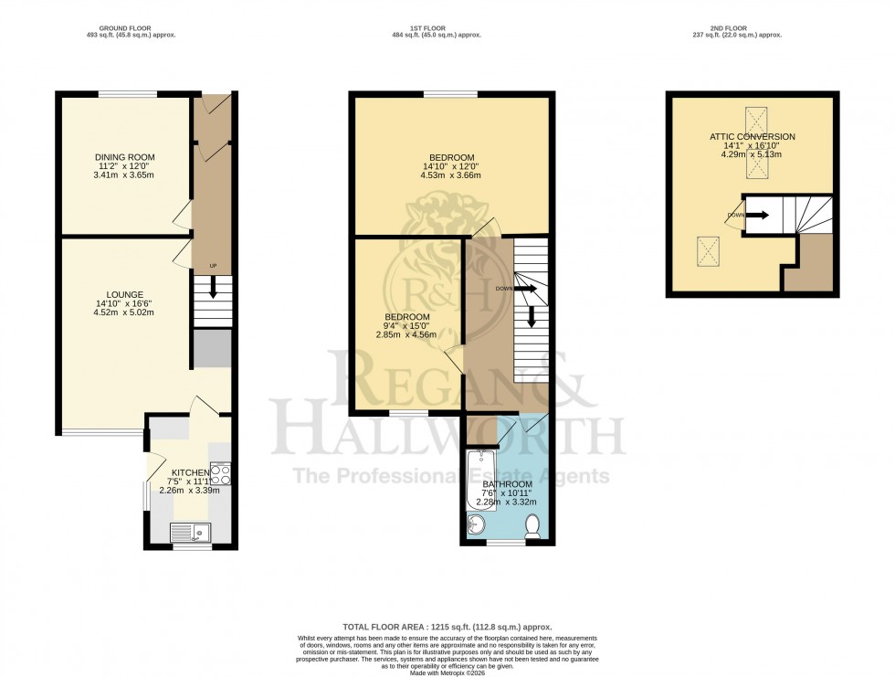 Floorplan for Margaret Street, Springfield, WN6 7LS
