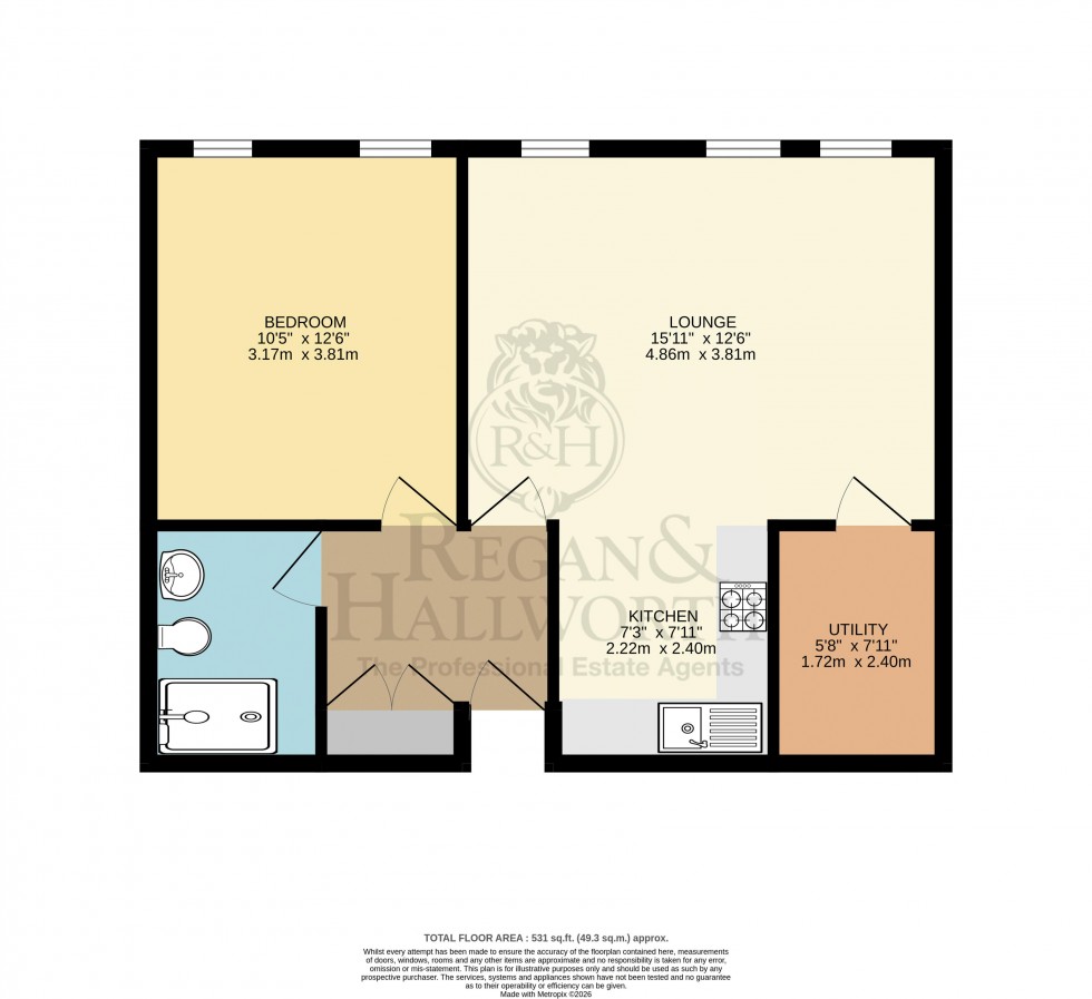 Floorplan for Northgate House, Standishgate, Wigan, WN1 1BP