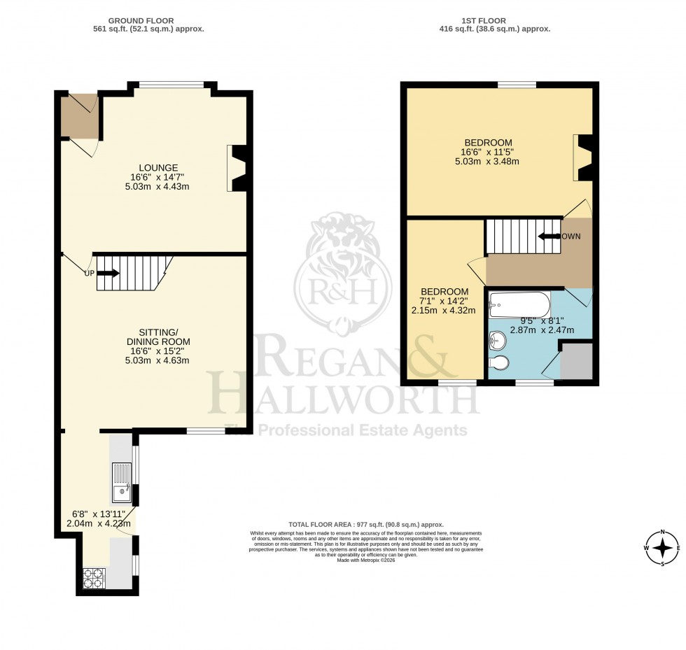 Floorplan for Church Road, Platt Bridge, Wigan, WN2 3TB