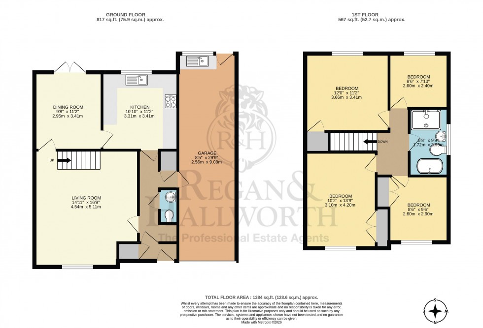 Floorplan for Kestrel Park, Skelmersdale, WN8 6TB
