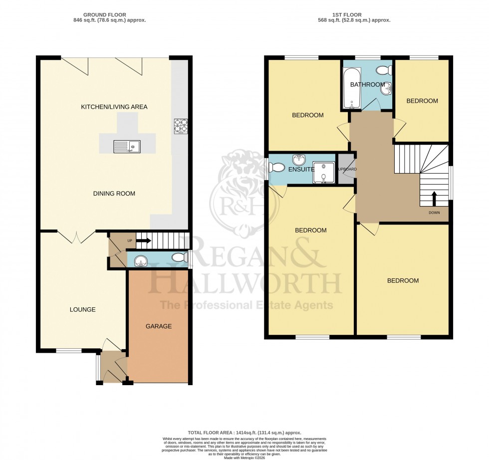 Floorplan for Churton Grove, Standish, WN6 0SZ