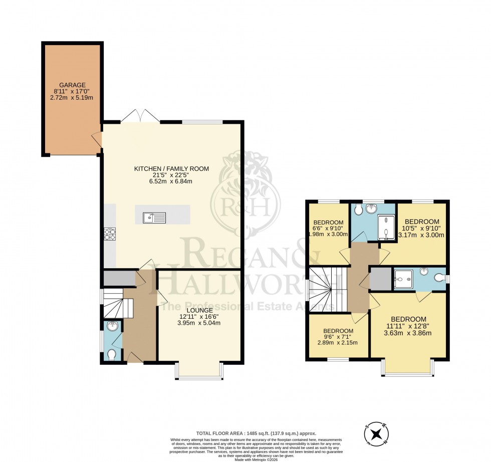 Floorplan for Riverdale Close, Standish Lower Ground, Wigan WN6 8JS