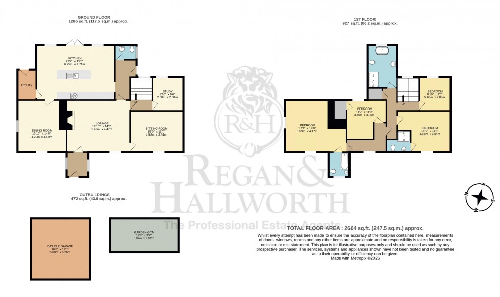 Floorplan for Halliwells Farm, Yarrow Gate, Chorley, PR7 3AZ