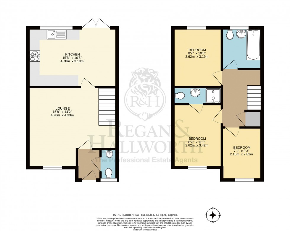 Floorplan for Billinge Road, Ashton-In-Makerfield, WN4 0RE
