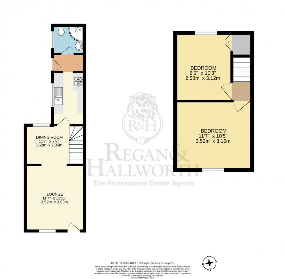 Floorplan for Rivington Street, St. Helens, WA10 4BJ