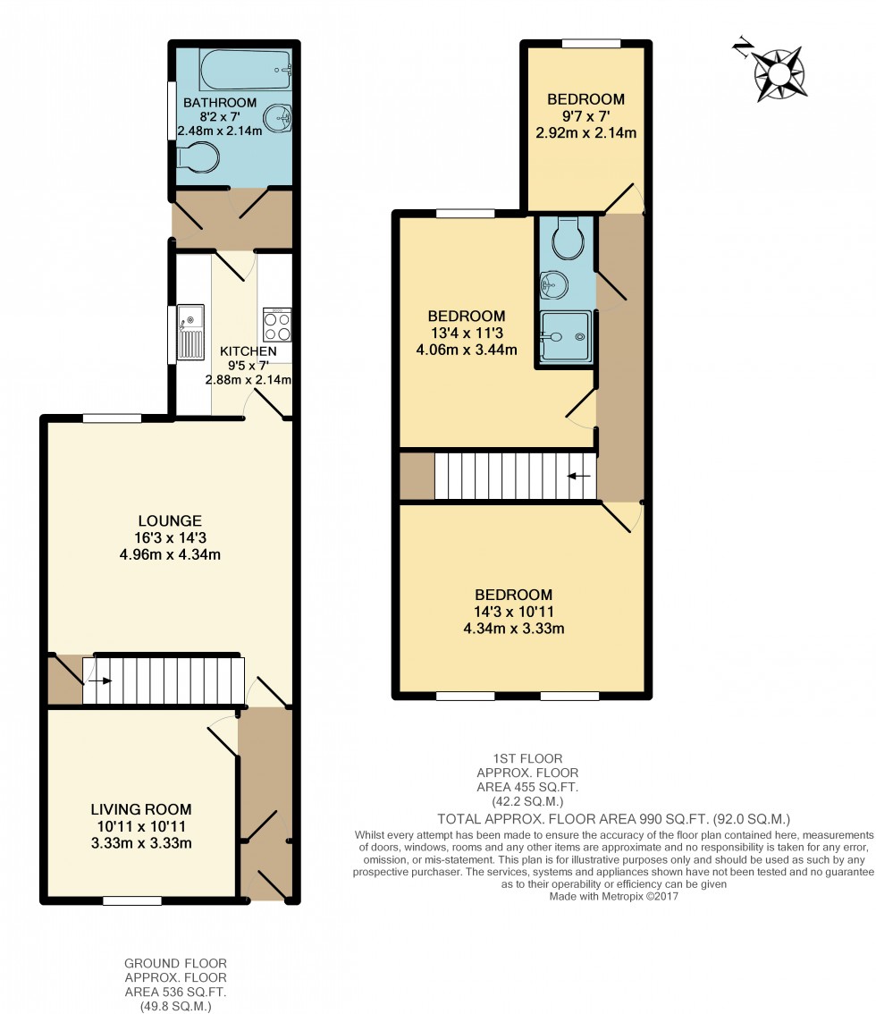 Floorplan for Collingwood Street, Standish, WN6 0JL