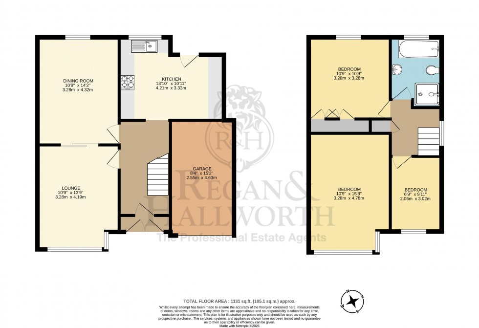Floorplan for Gorsey Brow Close, Billinge, WN5 7NY