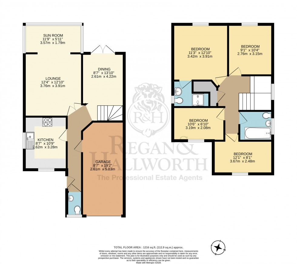 Floorplan for Charlotte Drive, Highfield, WN3 6BF