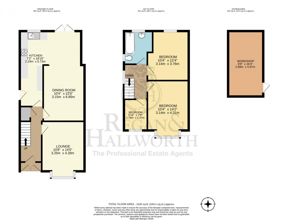 Floorplan for Norfolk Street, Springfield, WN6 7BJ