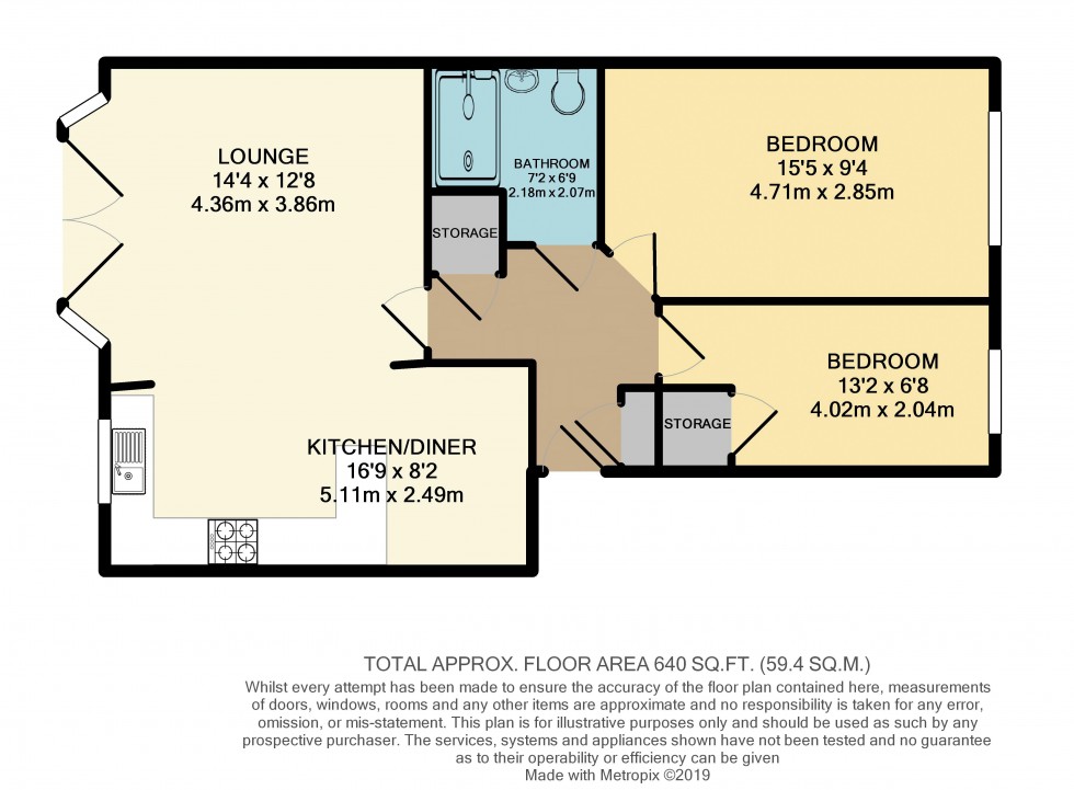 Floorplan for Grove Lane, Standish, WN6 0DY
