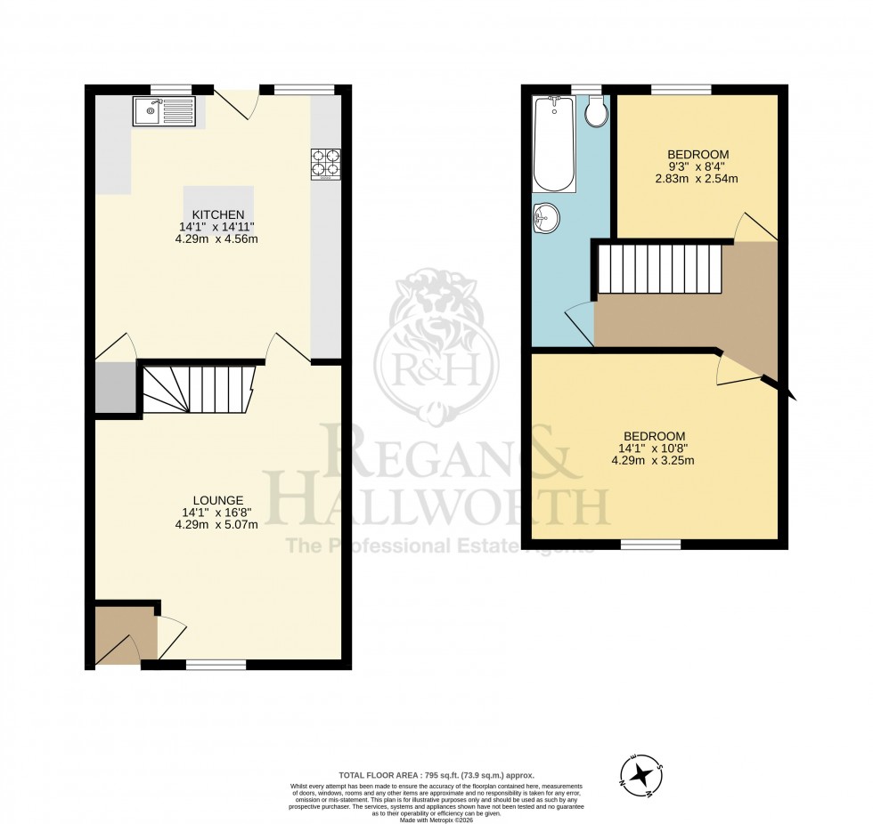 Floorplan for Reservoir Street, Aspull, WN2 1QN