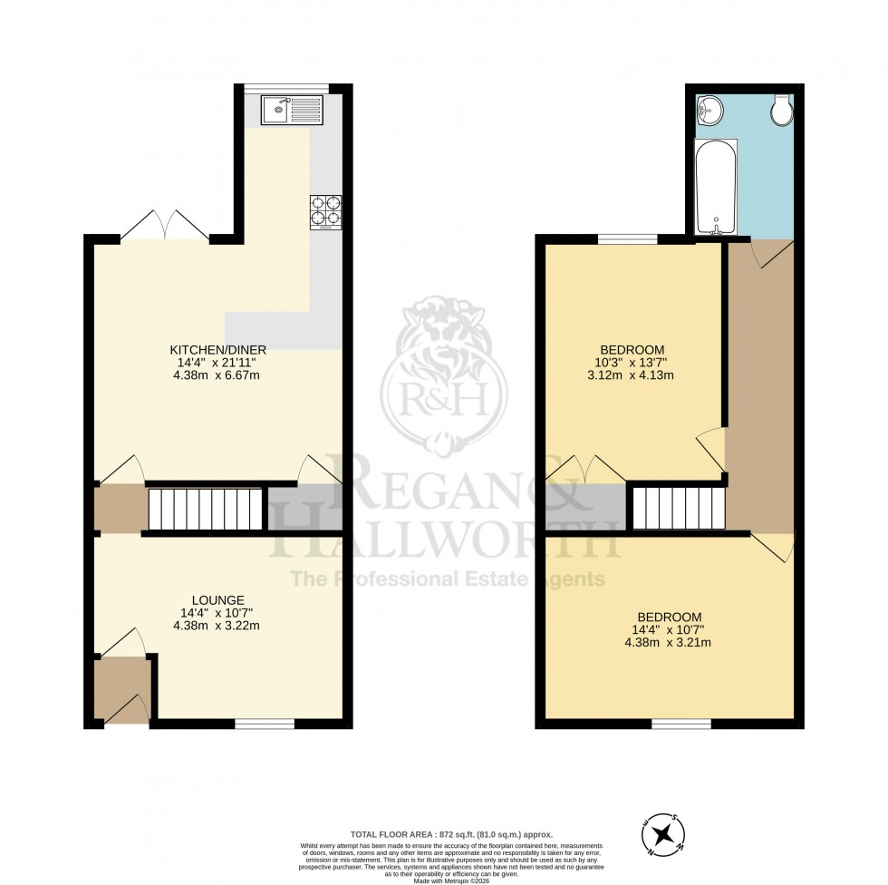 Floorplan for Victoria Street, Newtown, WN5 9BL