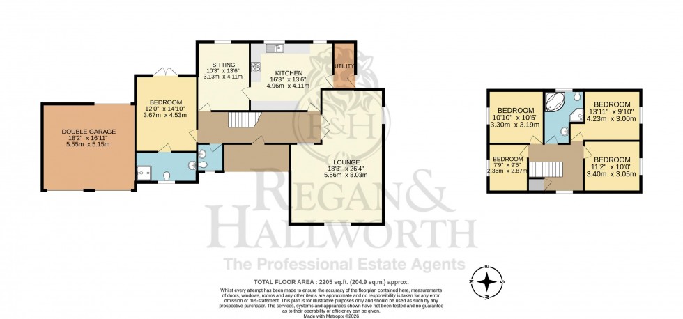 Floorplan for The Paddock, Rufford, L40 1UL