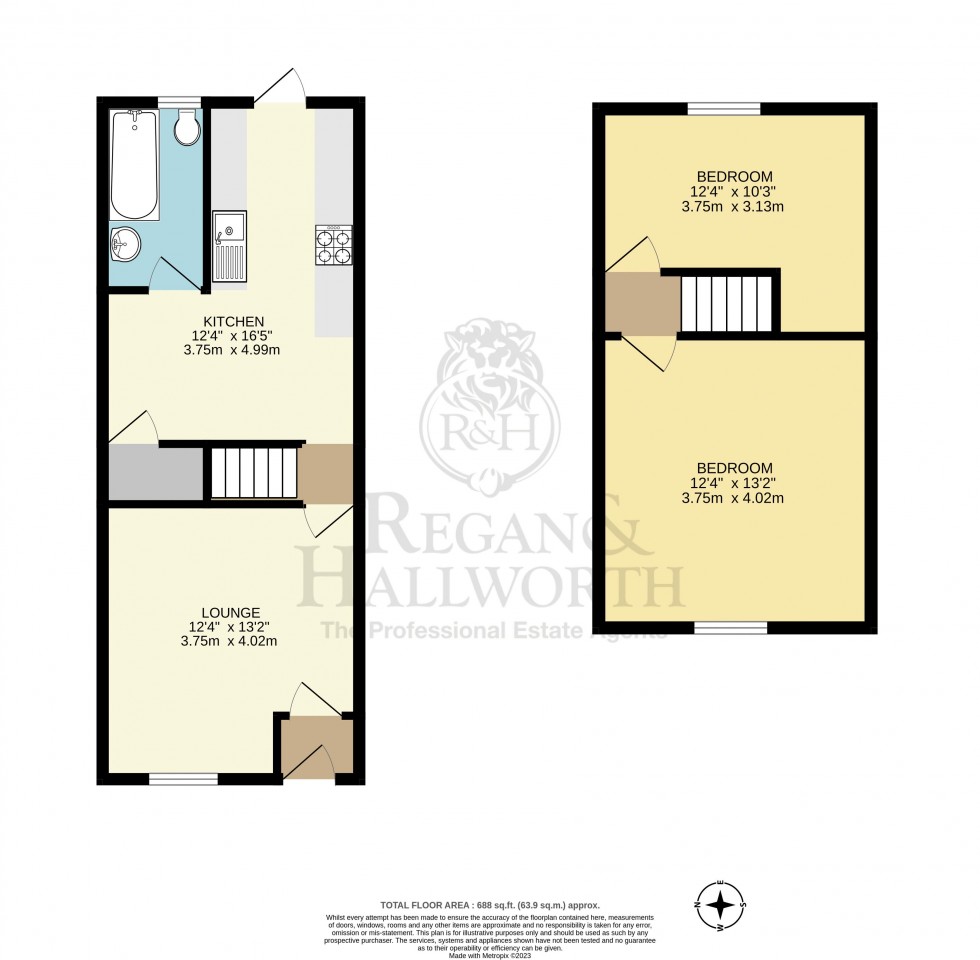 Floorplan for Taylor Street, Skelmersdale, WN8 8TS