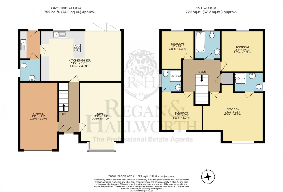 Floorplan for Vicarage Farm Croft, Atherton Road, Hindley, WN2 3RD