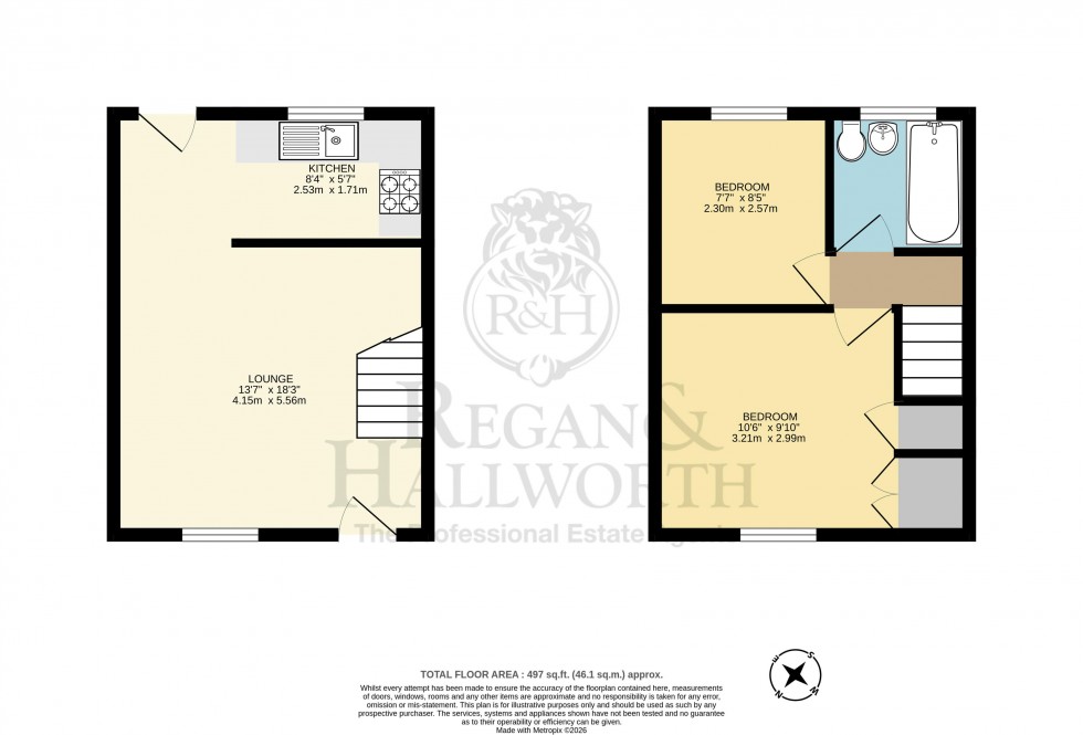 Floorplan for Leader Street, Ince, WN1 3JH
