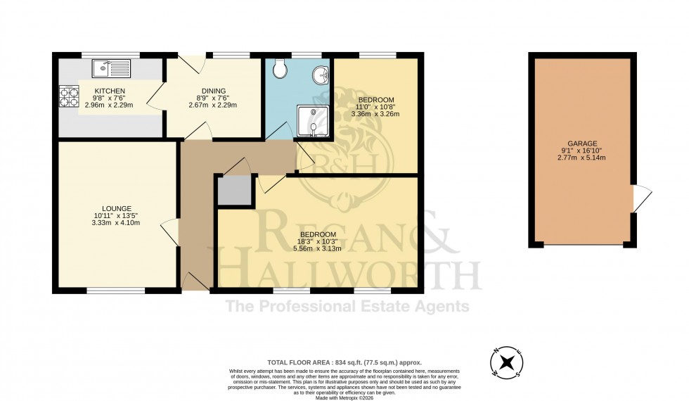 Floorplan for Great Acre, Whelley, WN1 3NR