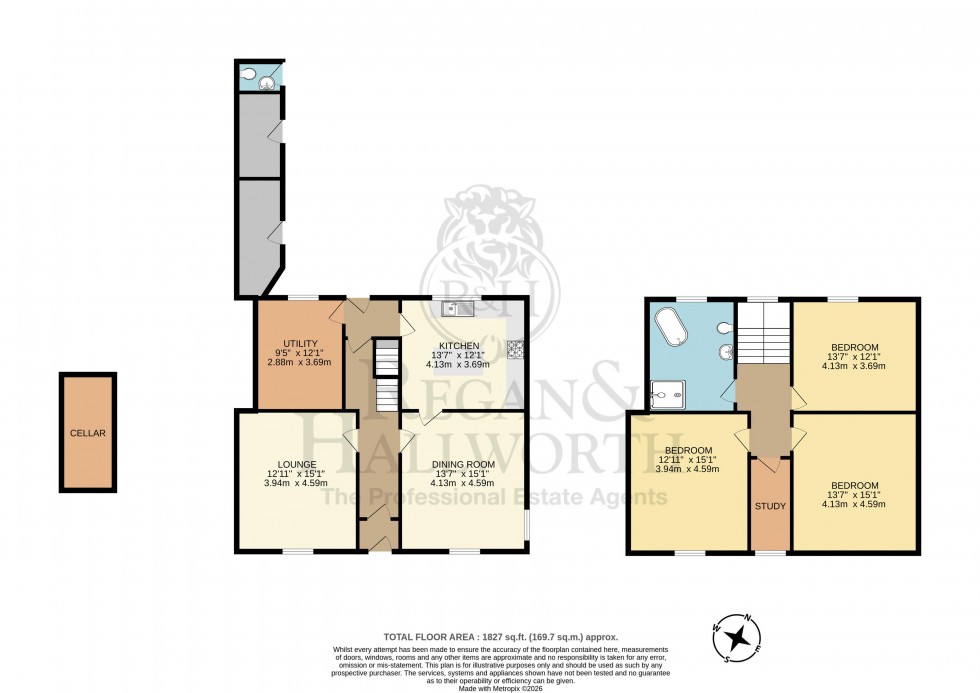 Floorplan for Whelley, Wigan, WN2 1DQ