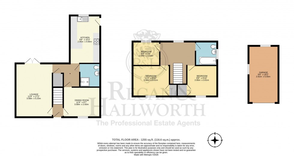 Floorplan for Windmill Rise, Alfreton, DE55 2AZ