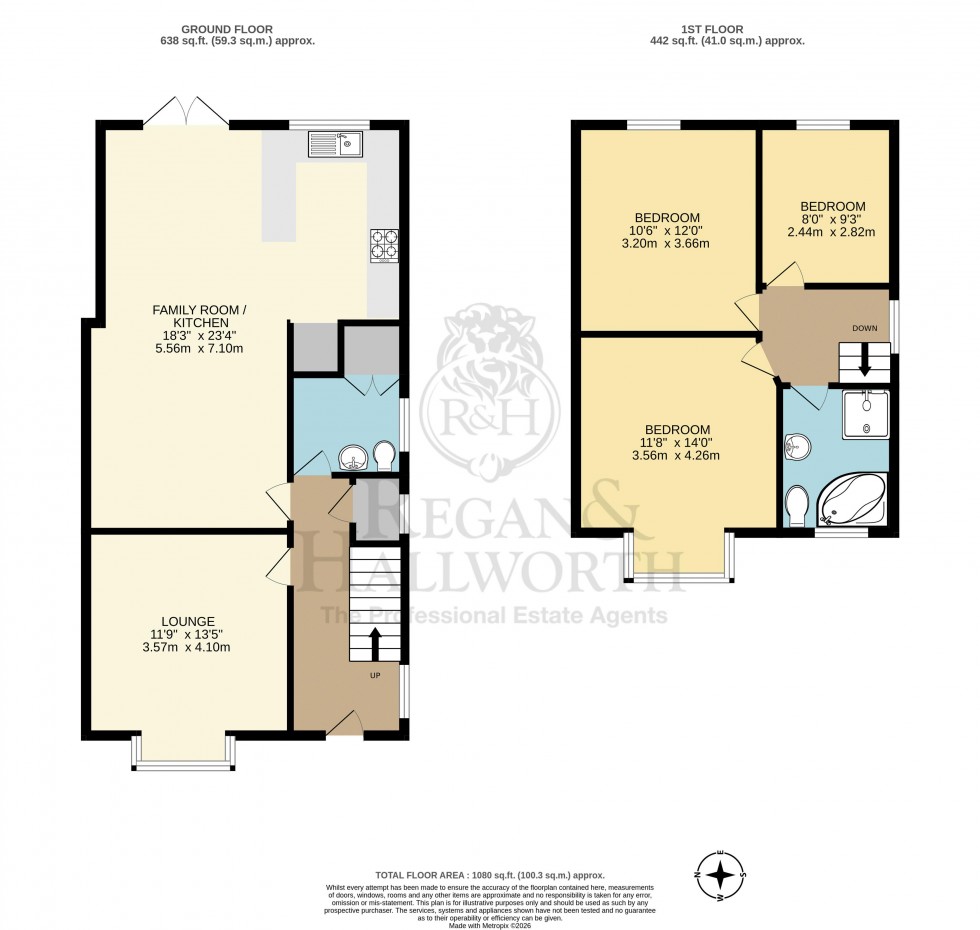 Floorplan for Wigan Lane, Wigan, WN1 2NH