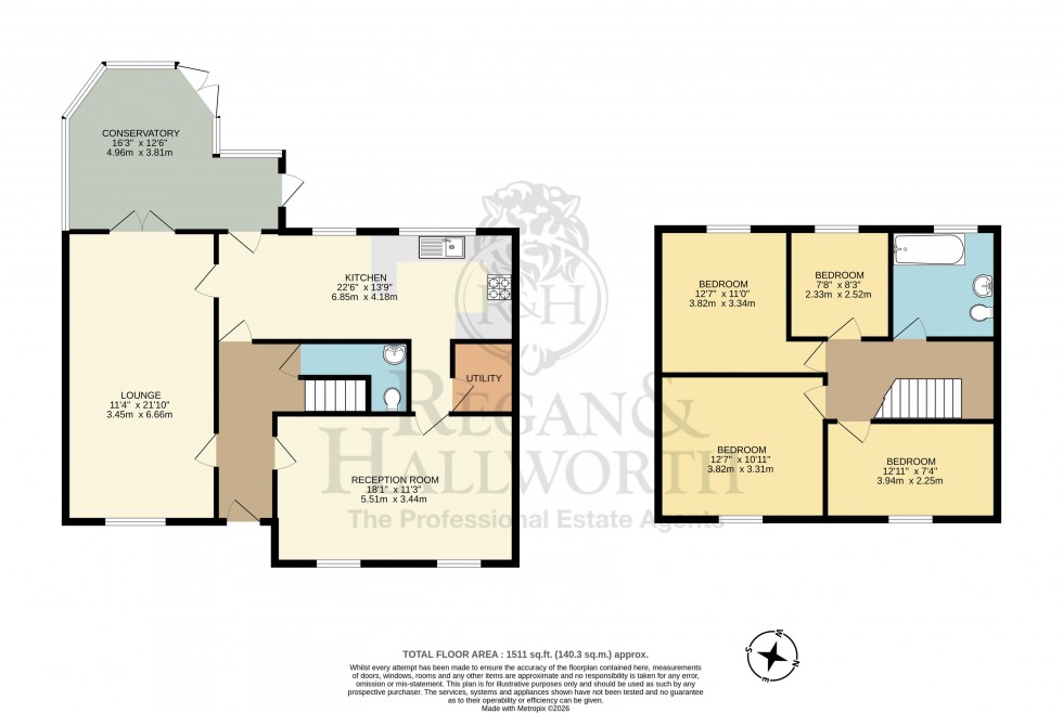 Floorplan for Grantwood, Ashton-In-Makerfield, WN4 8LW