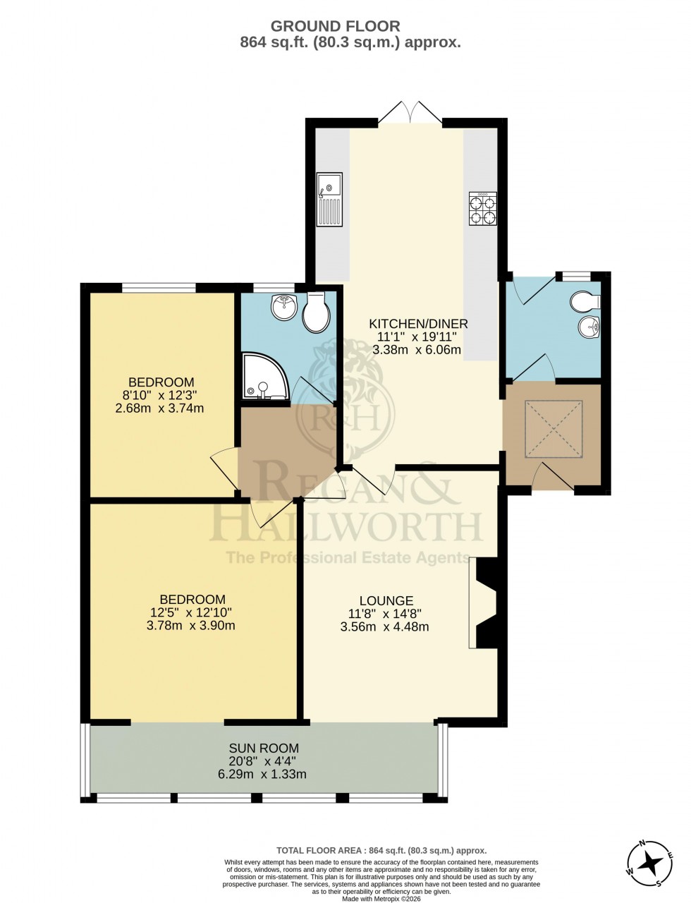 Floorplan for Wood Lane, Parbold, WN8 7TH