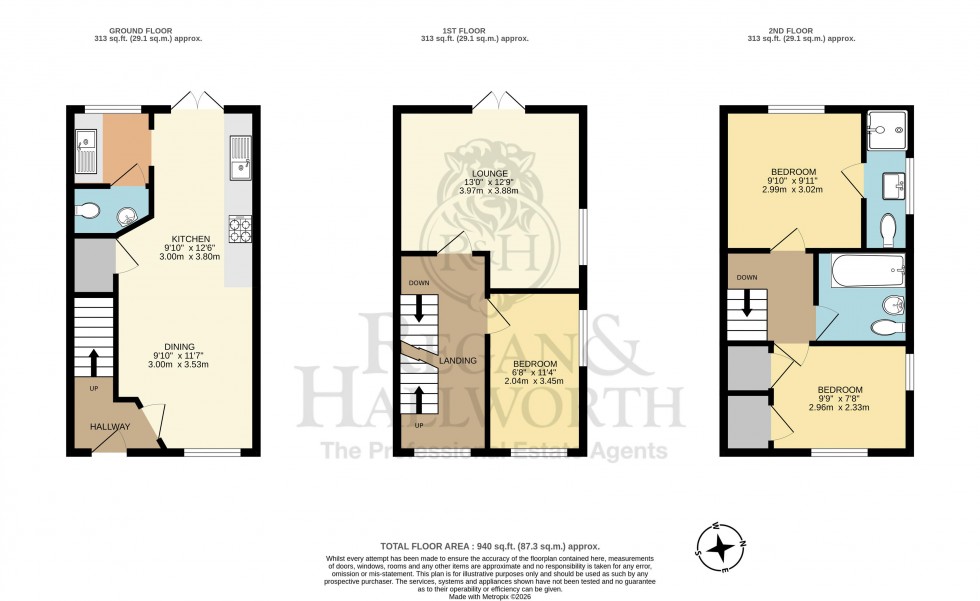 Floorplan for Gardinar Close, Standish, WN1 2UN