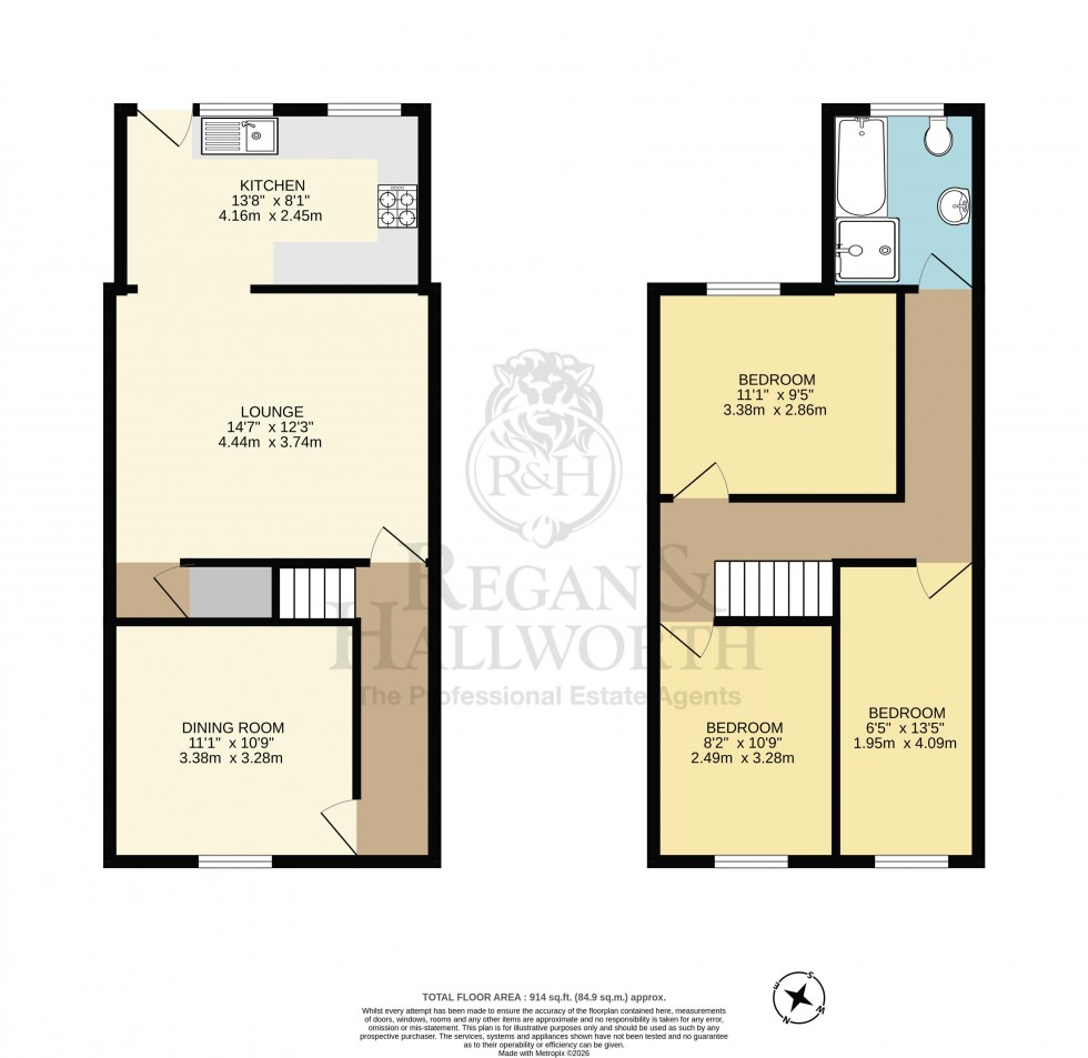 Floorplan for Ormskirk Road, Wigan, WN5 9ED