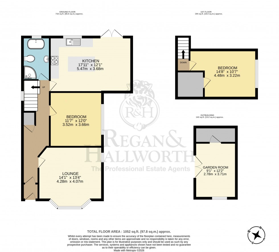 Floorplan for Wrightington Street, Swinley, WN1 2BX