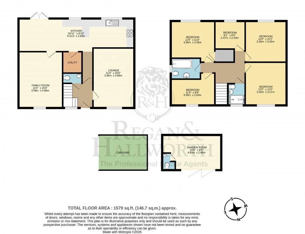 Floorplan for Ravenswood Avenue, Winstanley, WN3 6HB